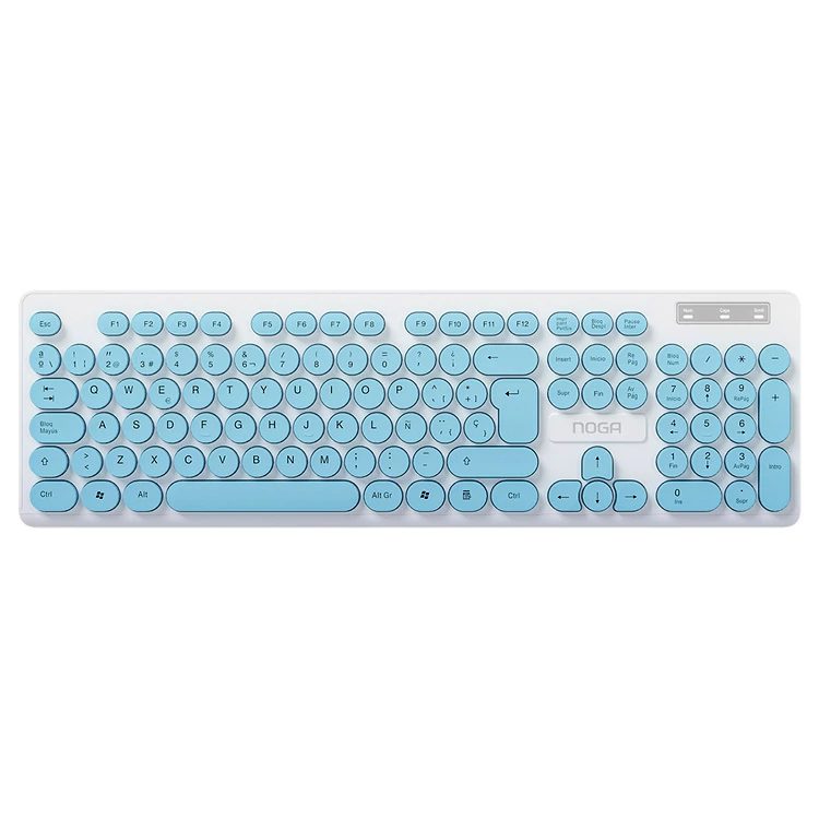 TECLADO SLIM NOGA NKB-580 AZUL