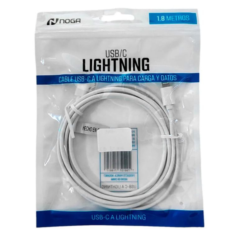 CABLE USB A LIGHTNING NOGA 1.8MT  iPhone USBL17