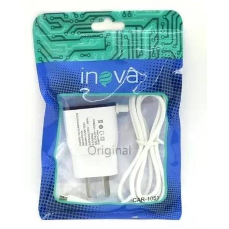 CARGADOR INOVA CON CABLE MICRO USB V8