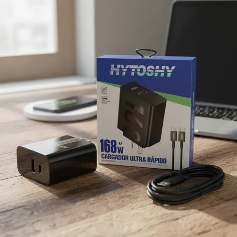 CARGADOR HITOSHY 168W USB-C CABLE - foto 2
