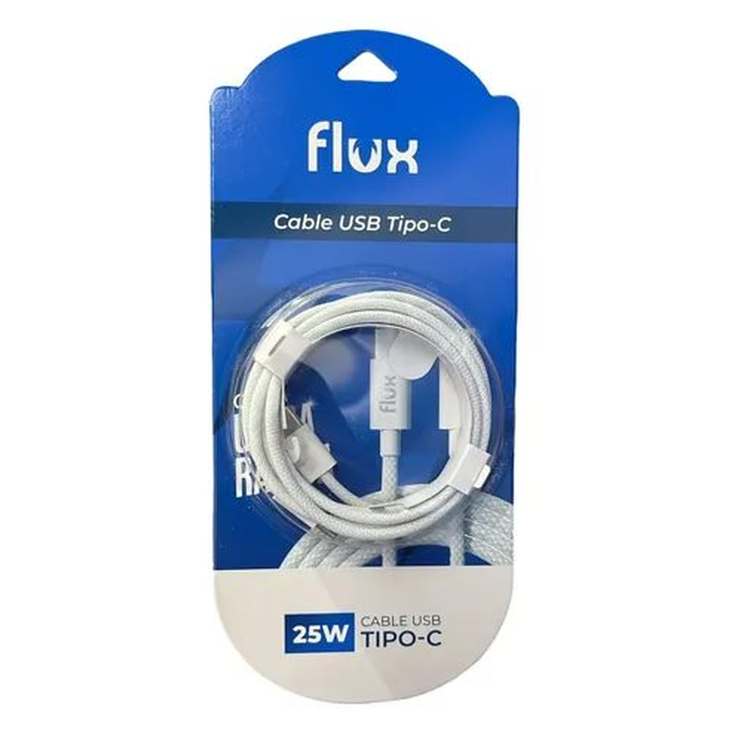 CABLE USB-C A USB-C FLUX 25W PD - foto 2