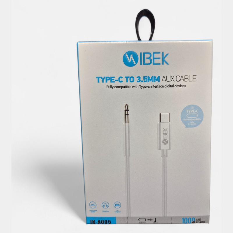 CABLE ADAPTADOR USB-C AUXILIAR IBEK IK-A005 - foto 2