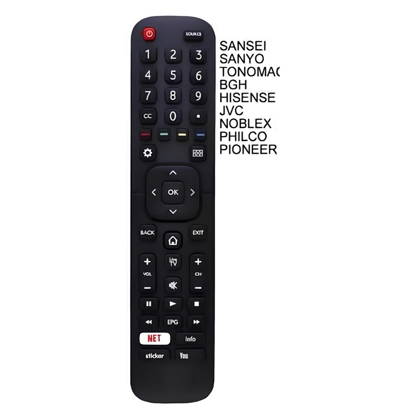 CONTROL REMOTO EN2B27 HISENSE PHILCO NOBLEX TV Smart - foto 2