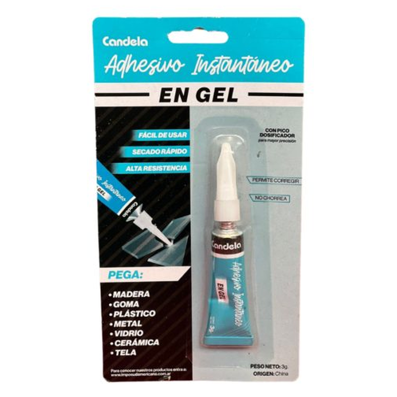 ADHESIVO INSTANTANEO GEL CANDELA - foto 2