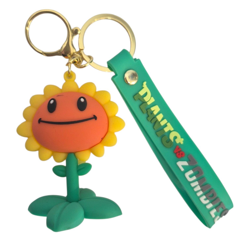 Llavero Plantas VS Zombies 3D Silicona
