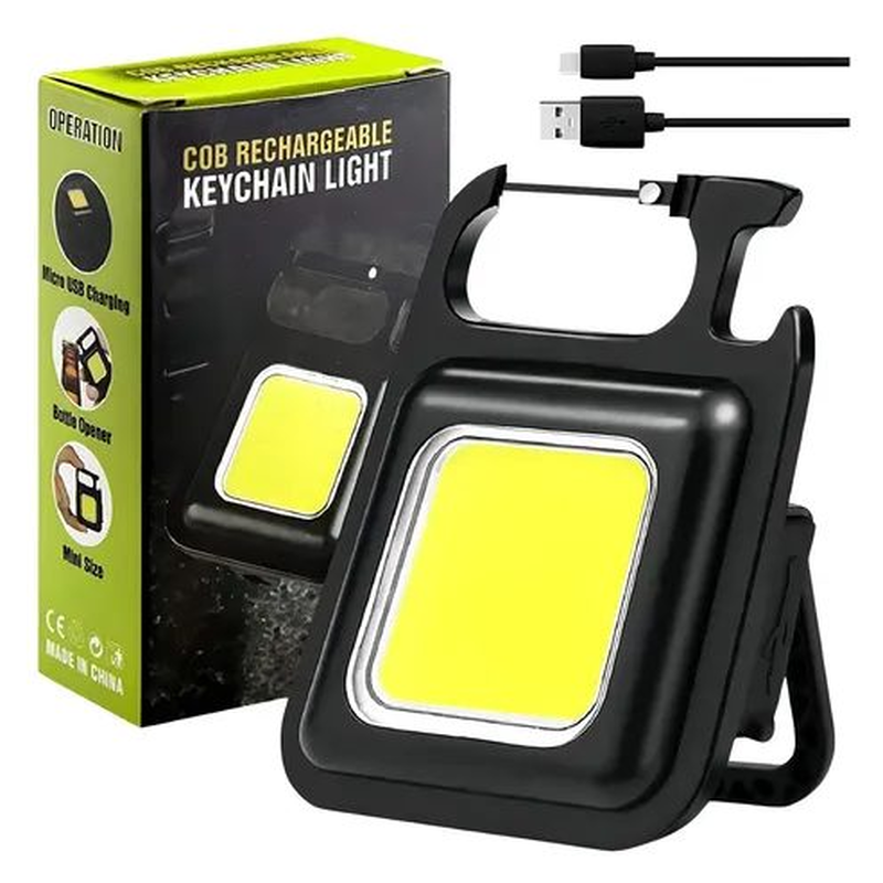 Mini Linterna Led Recargable Usb Llavero Luz Blanco Frio