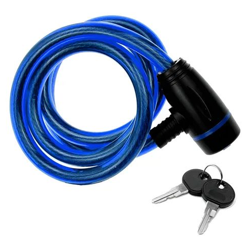 Linga Traba Piton 120cm Seguro Bicicletas Motos Ruedas Negro