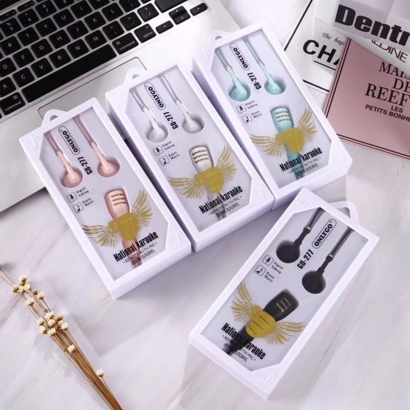 Auriculares con mini micrófono tiktok