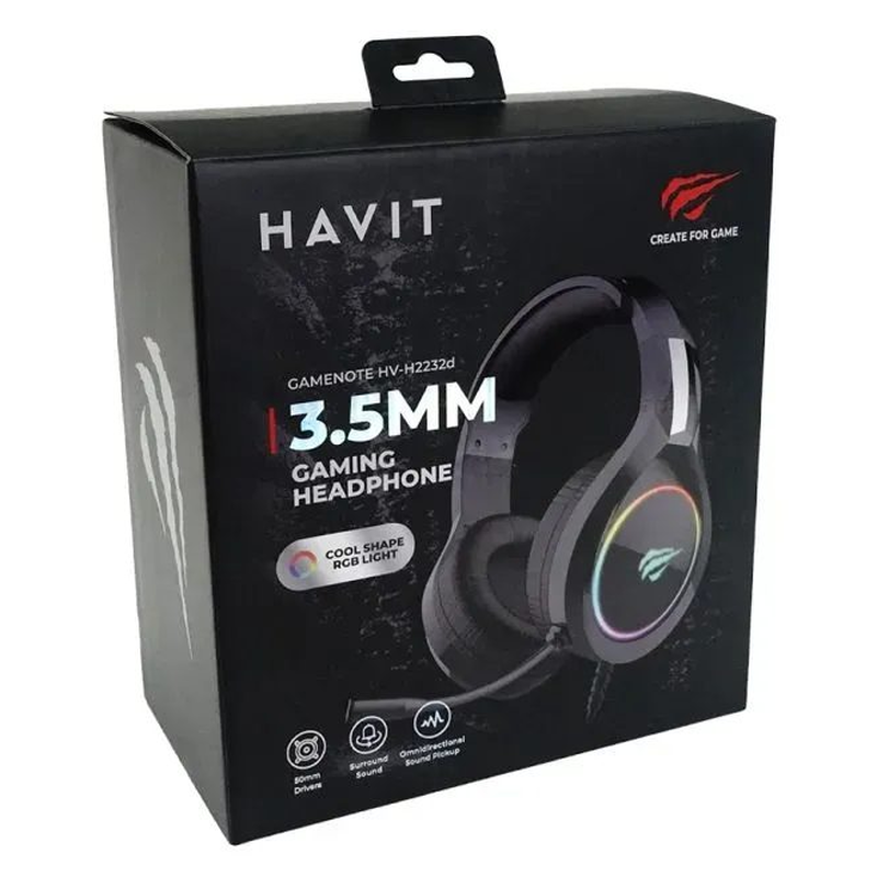 Auricular Vincha Gamer RGB Havit HV-H2232D