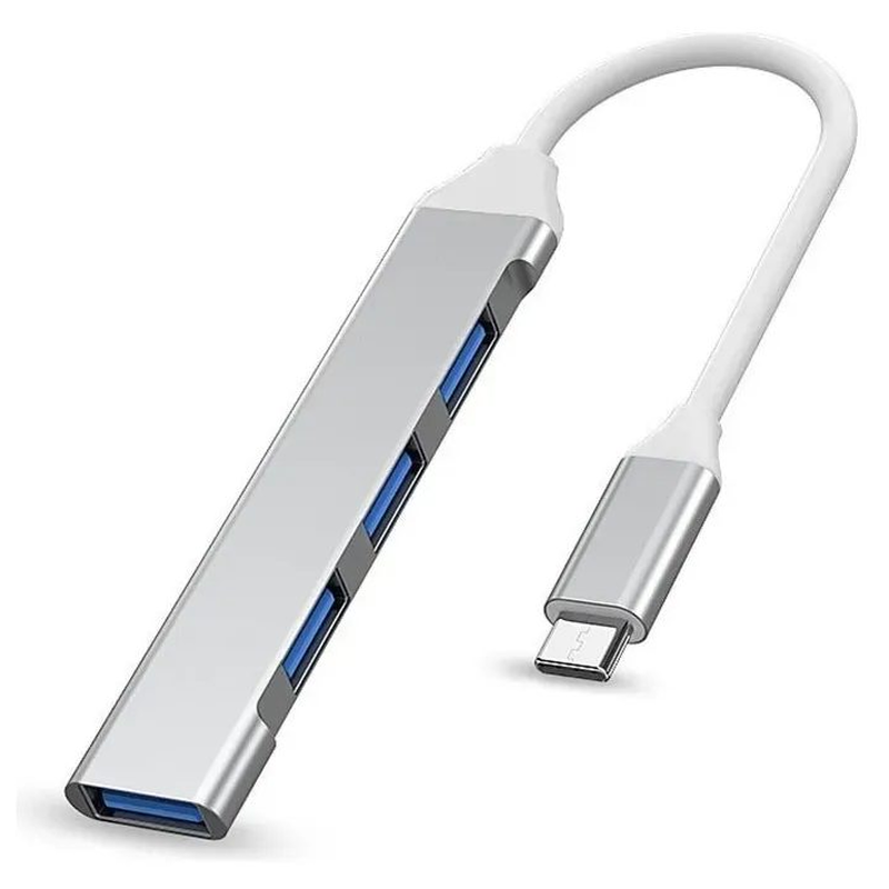 Adaptador Hub Tipo C 4 Puertos Usb Mac Pc Celular  3.0 5gbps