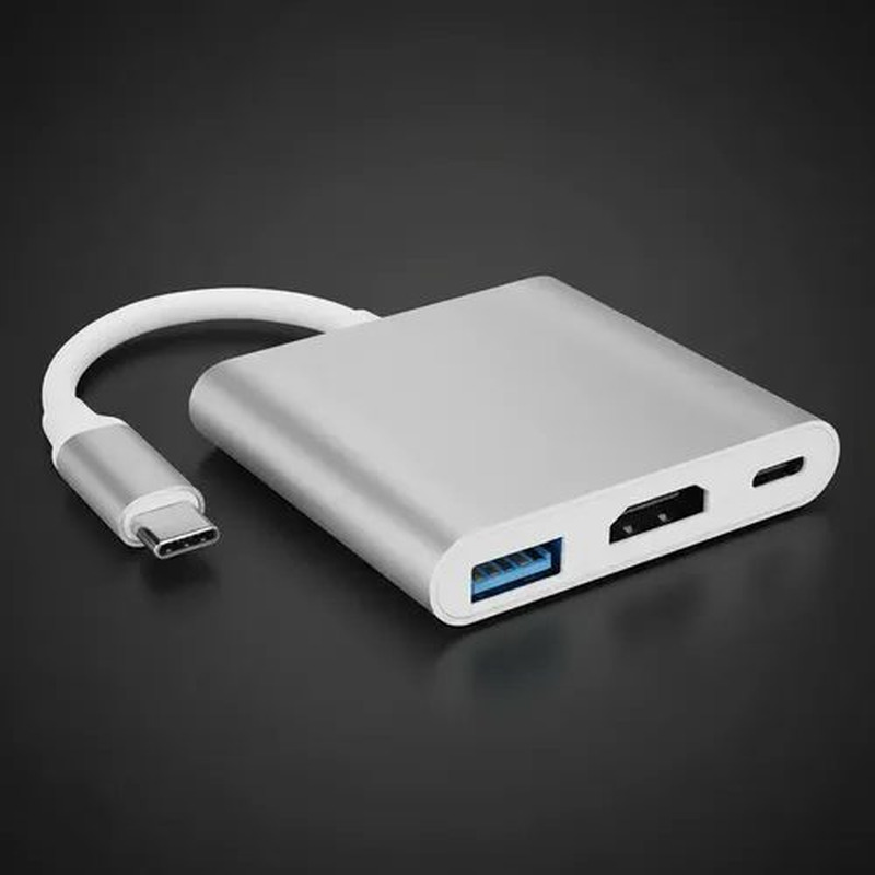 Adaptador Hub Usb Tipo C A Usb 3.0 - Hdmi - Usb C