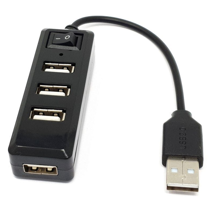 Hub Usb Multiplicador 4 Puertos Usb Luz Led Pc Notebook