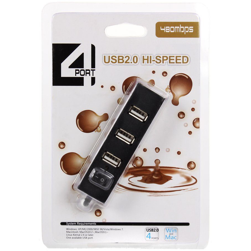 Hub Usb Multiplicador 4 Puertos Usb Luz Led Pc Notebook - foto 3